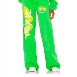 Boys lie green wide leg sweatpants